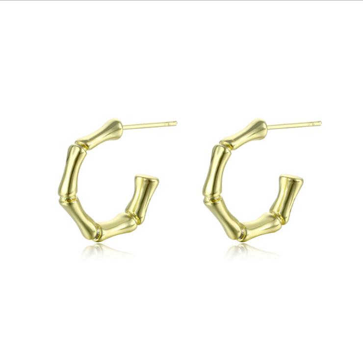 

women's C-shaped semicircle 18k gold plated Ear Cuff earrings DYMFE084 fashion style gift fit women DIY jewelry earring