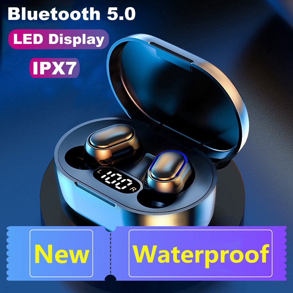 

E7S Bluetooth 5.0 earphones Wireless Headphones Bass Stereo Waterproof Earbuds With Microphone headset