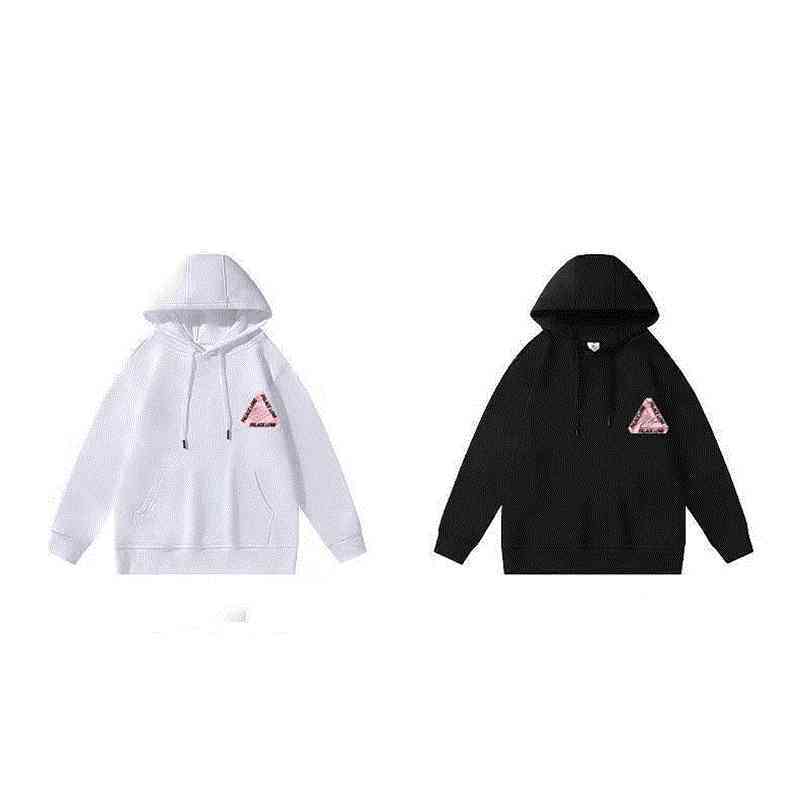 

Designer Luxury Autumn And Winter Palaces Classic Pink Melting Triangle Hip Hop Hoodie Of Black White Men Women Casual Sweater Hooded
