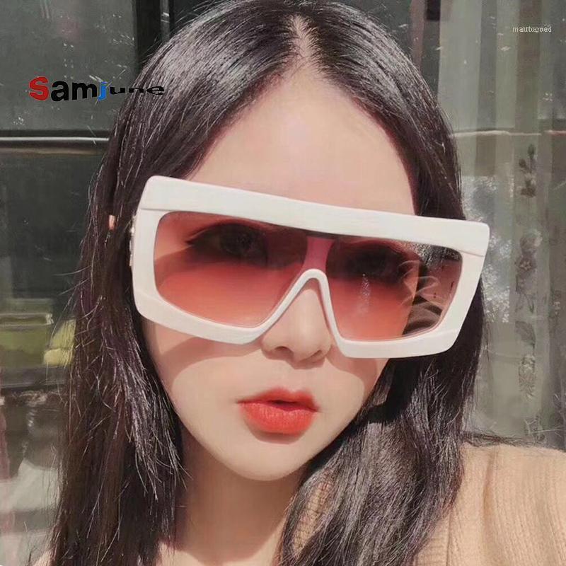 

Sunglasses Samjune Fashion Gradient Purple Oversize Brand Designer Vintage Square Sun Glasses Women Outdoor Men Driving Eyewear1
