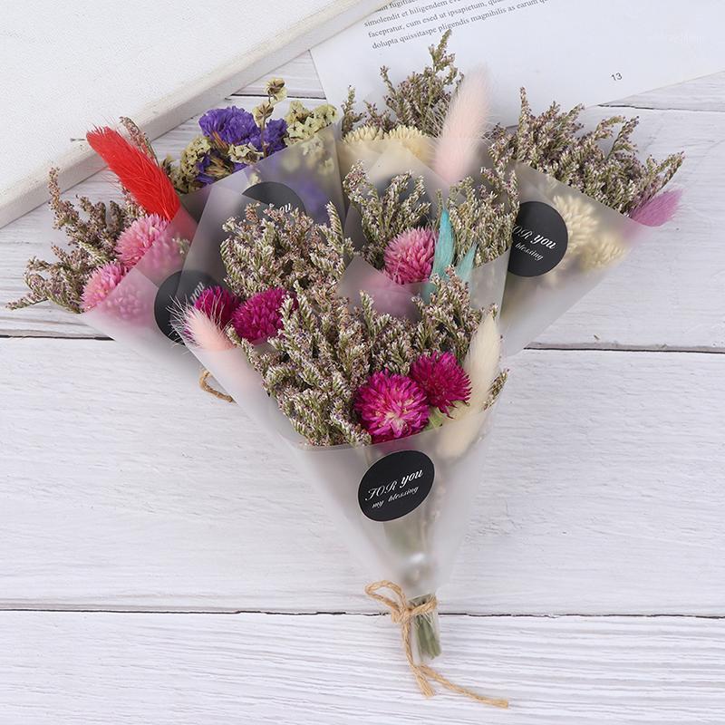

Decorative Flowers & Wreaths 1Pcs Dried Flower Mini Bouquet Artificial Preserved Grass For Valentine'S Day Christmas Gift Decor Girl Pograph