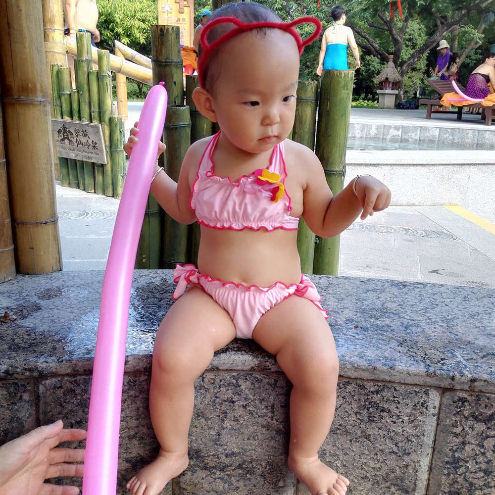 

Flamewing girls' swimsuit children's triangle cute bikini split suit, Blue