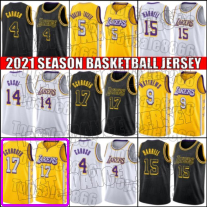 

Los Angeles Lakers Jersey Dennis Alex Schroder Caruso Jersey Wesley Montrezl Matthews Harrell Morris Cook Horton Tucker s21xc, Black;red
