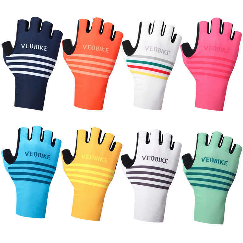 

New Profession Gel Cycling Gloves Men Racing Bicycle Half Finger Gloves Women Road Bike Anti-slip Outdoor Sport Glove H1022, Black