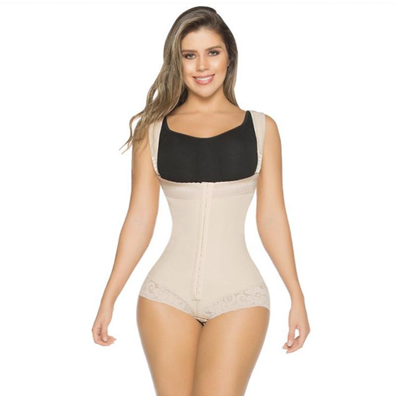 

Women' Shapers Powerflex Boyshort Firm Girdle High Back Continuous Wide Strap Body Shaper Tummy Control Shapewear, Beige