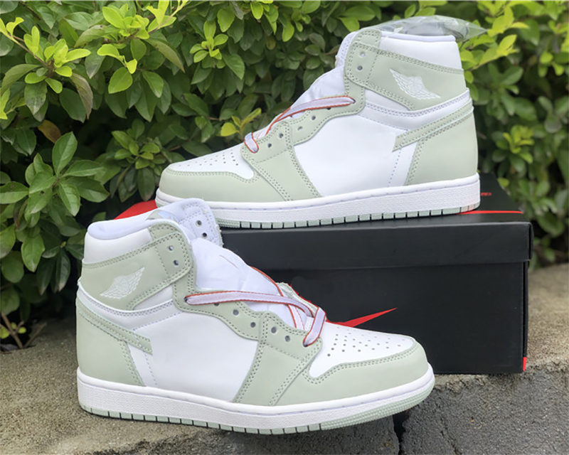 

2021 High OG "Seafoam Jumpman 1 Womens Mens Basketball Shoes 1S purple grey pink Fashion sneaker, #2