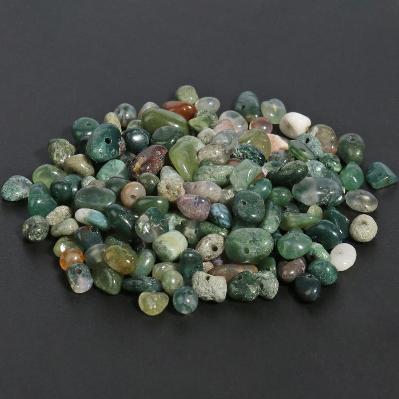 

Other 3-5mm 5-8mm Irregular Freeform Chip Gravel Beads Natural Stone Grass Agate For Jewelry Making Diy Necklace 16inches