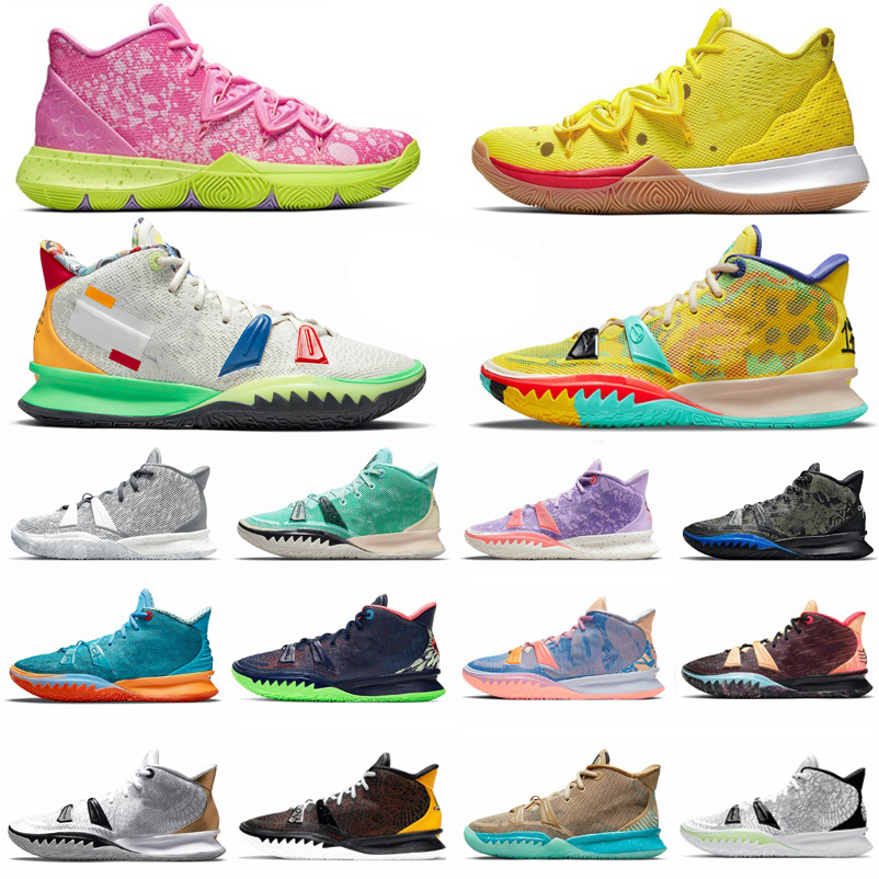 

One World 1 People Chip Light Bone Kyrie 7 mens basketball shoes Kyries 5s sponge sandy Creator Hendrix Horus Rayguns Daybreak squidward men trainers Sports Sneakers, Pay for box