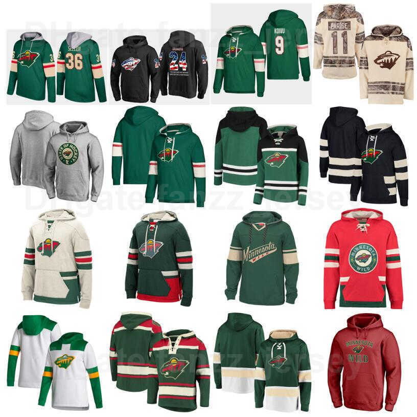 

Minnesota Wild Pullover Hockey 11 Zach Parise Hoody Jackets 25 Jonas Brodin Hooded 18 Greenway Hoodies Marcus Foligno Sweatshirts Men Women, 30