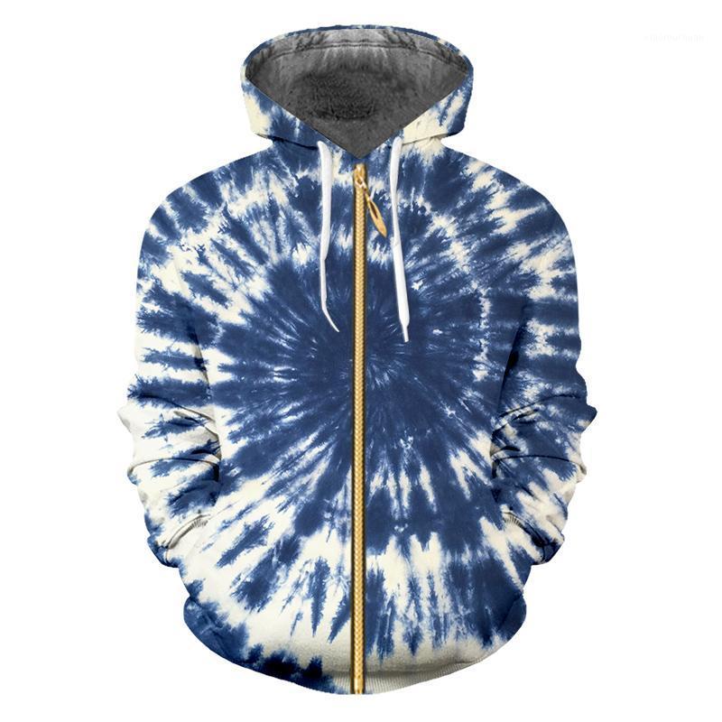

Men's Hoodies & Sweatshirts IFPD Tie Dye Zipper Hoodie Sweatshirt Men/women Long Sleeve Coat Oversize Casual Fall 3D Printed Pullover Sportw