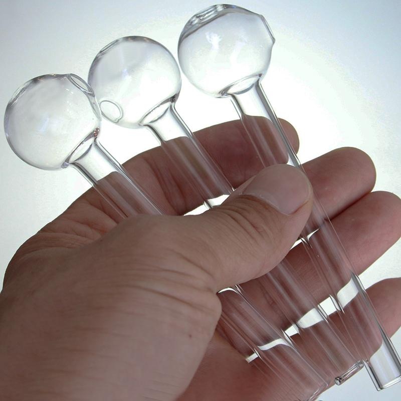 

Clear Glass Straw creative fittings pipe holder for smoking
