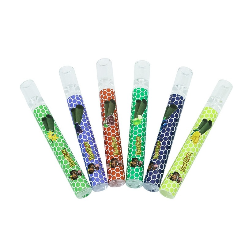 

Smoking Pipes Glass pipe With cleaning brush One Hitter 100mm for bong dab rig