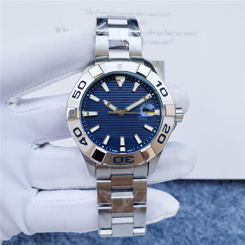 

Mens Watch Automatic Mechanical Watches 44mm Stainless Steel Strap Fashion WristWatch Sapphire Mirror Waterproof Design Montre de luxe, Color 1