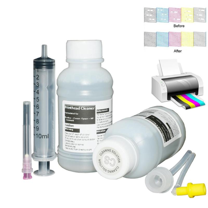 

Printhead Cleaner For L355 L210 L220 L120 L200 L100 L310 L365 L800 L805 L850 L1300 L1800 Sublimation Pigment Dye Ink 100ml Refill Kits