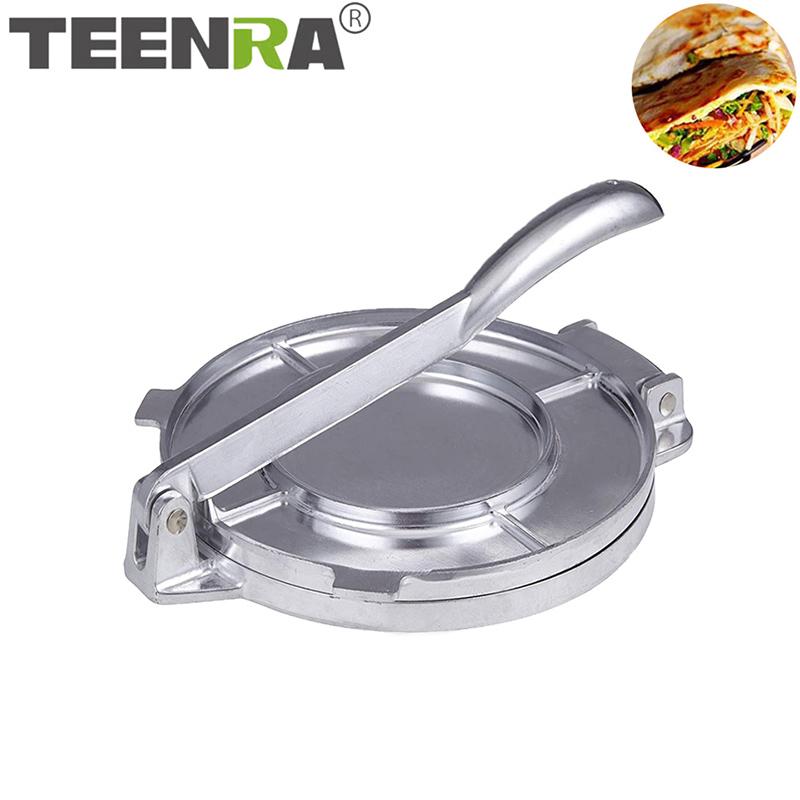 

20Cm Aluminum Alloy Tortilla Press Maker Round Pie Machine Foldable Dough Pastry Kitchen Accessories Pans