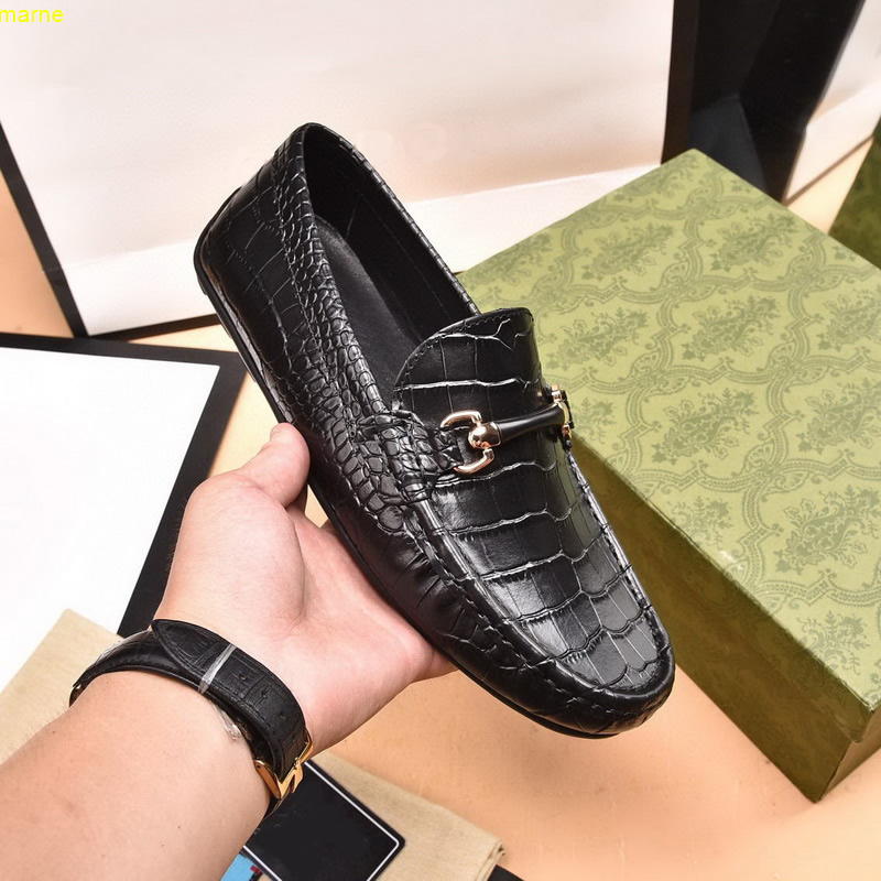 

Men Flat casual dress shoes Authentic cowhide Metal buckle luxury sneakers leather Mules Princetown Trample Lazy loafers plus size 38-46, #4