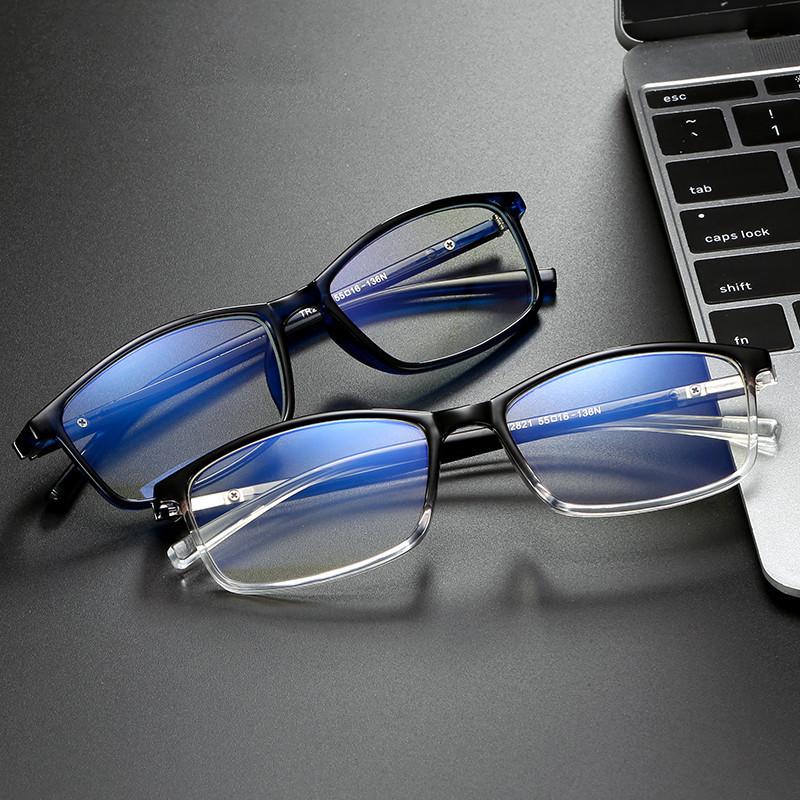 

Fashion Sunglasses Frames 2021 Vintage Spuare Women Eyeglasses Man Computer Eye Glasses Frame Classic Design Anti-Blue Light Plastic Eyewear