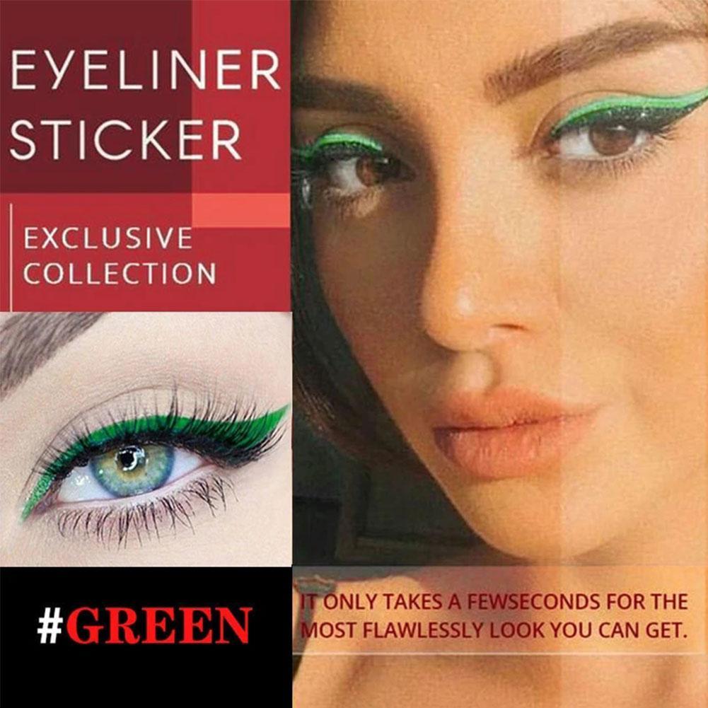 

Eyelid Line Stick Reusable eyeliner stickers Cat Eye Makeup Double Eyelid Sticker Eyeliner Makeup Sticker, As picture
