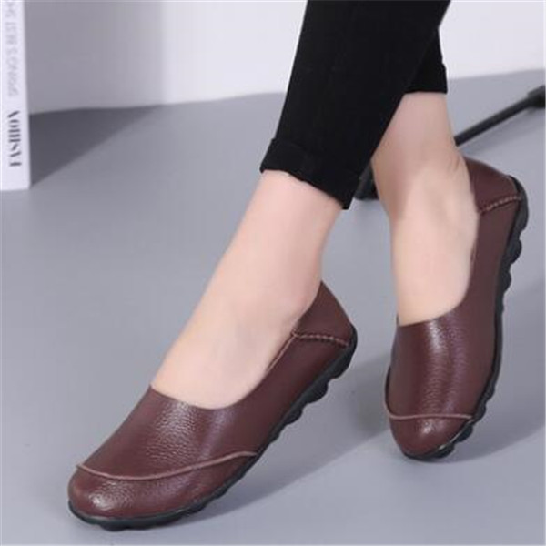 

Large size 35-44 Spring and summer peas shoe women's mother shoes flat casual pregnant women beef tendon soft sole Comfortable