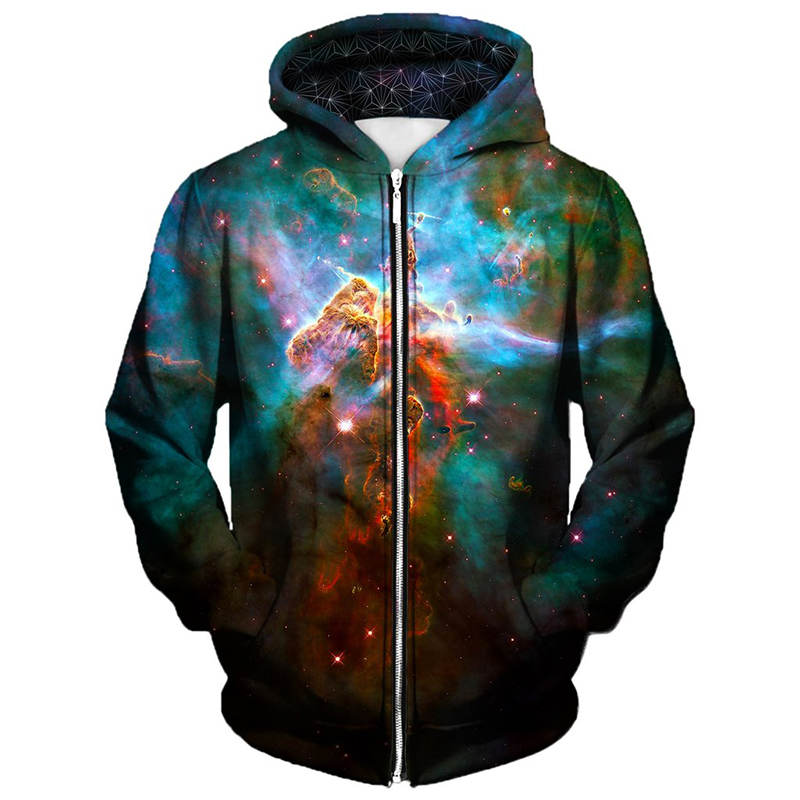 

Green light pattern men s Zip-up Hoodie visual impact party top punk goth round neck high quality sweatshirt hoodie, Black