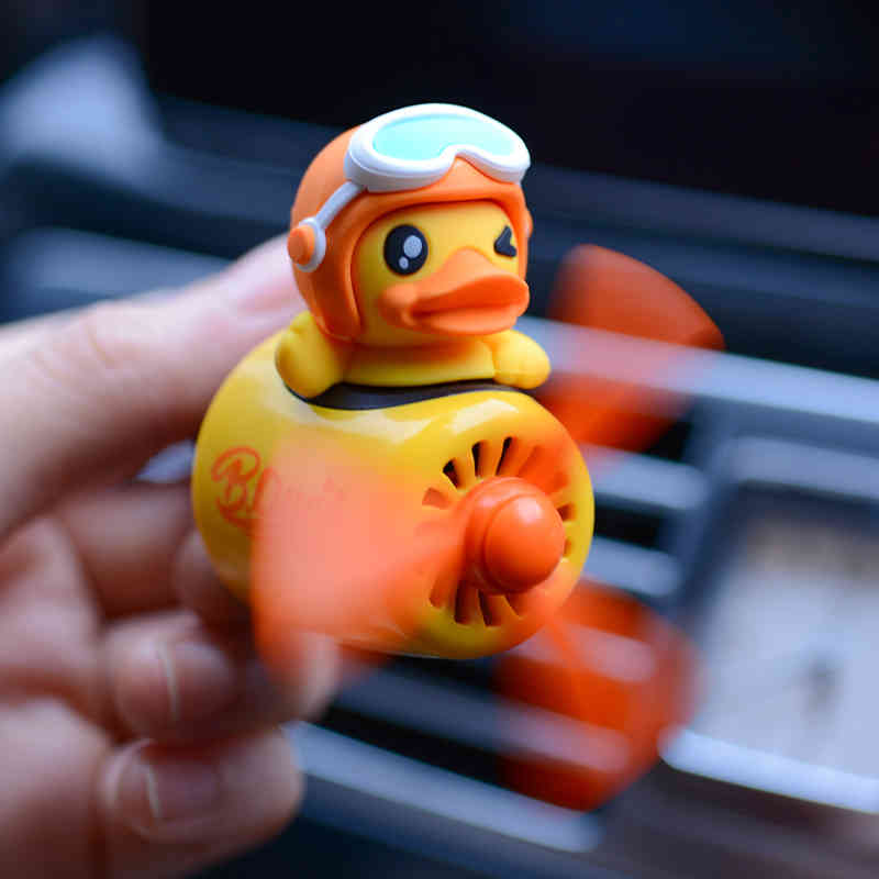 

New style toon duckling Pilot Air Freshener perfume Automobile Interior Perfume Clip Fragrance Ornament Car Accessories