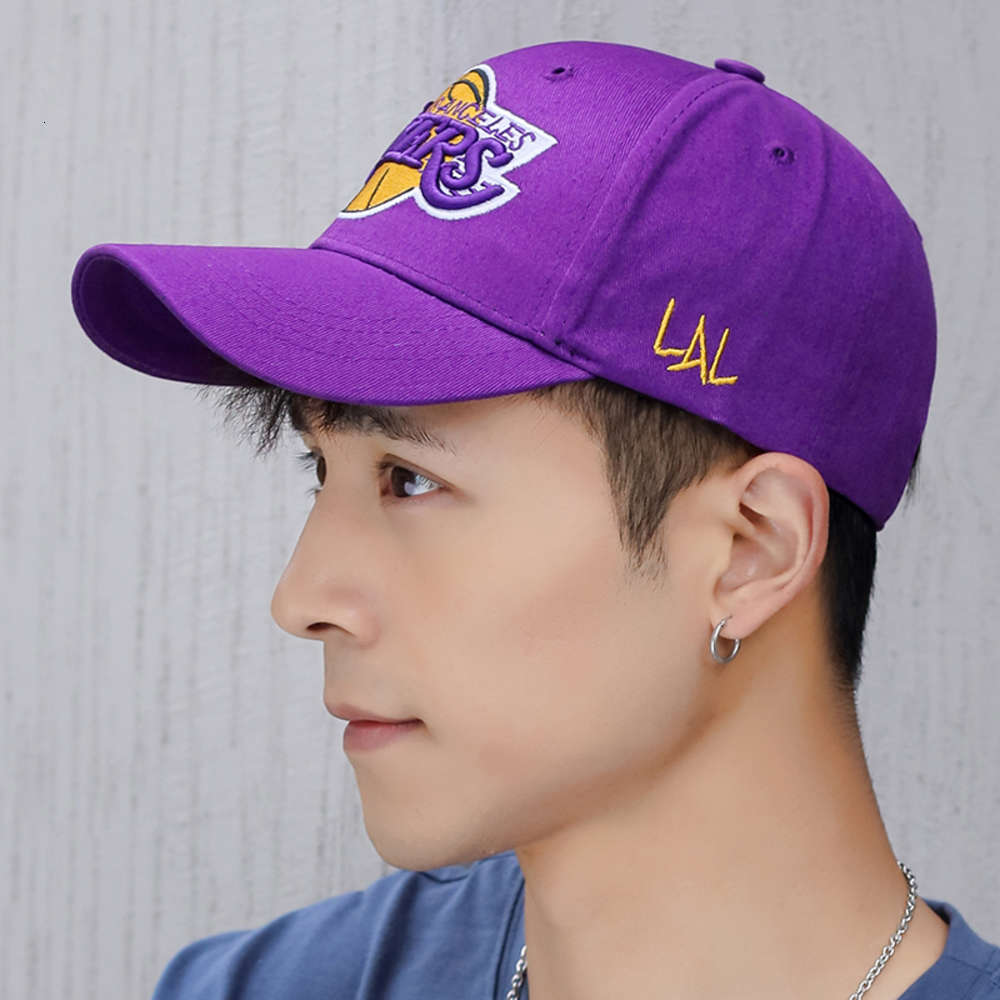 

capNBA men's Laker baseball bulls clippers warriors spurs bucks basketball net South Korea cap, Blue;gray