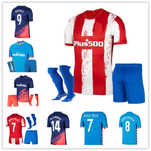 

16-XXL 22 23 home away 3rd Soccer Jerseys 2022 2023 Camisetas de futbol Suarez JOAO FELIX SAUL football Shirt Men + Kids Kits