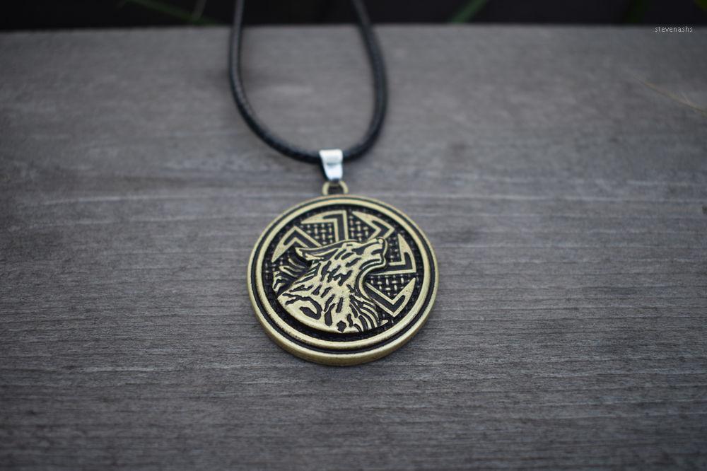 

20pcs Slavic Giant Wolf Kolovrat Pendant Amulet And Talisman SanLan Chains