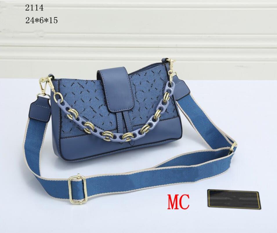 

High Quality designer Women's color armpit bag shoulder bags Gold Chain Crossbody pu Soho Newest style Most handbag feminina small wallet 24*6*15, Green