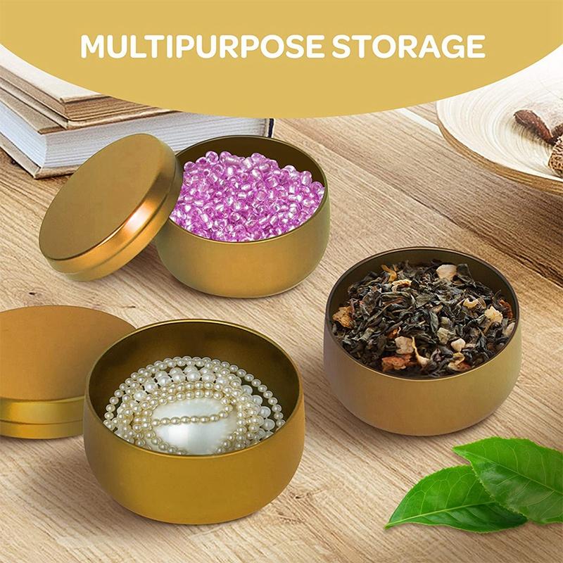 

Candle Tins Craft Tools Tinplate Drum Jar Candy Gifts Box For Making, Arts & Crafts, Storage More Gift Wrap
