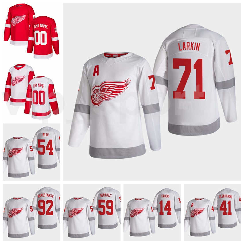 

Reverse Retro Detroit Red Wings 13 Pavel Datsyuk Jersey 2021 Hockey 71 Dylan Larkin 59 Tyler Bertuzzi 39 Anthony Mantha 14 Robby Fabbri, White