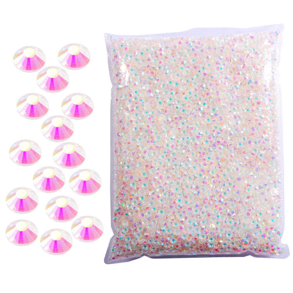 

wholesale Big Bag Glass Strass transparent AB Non Hot Fix Crystal Rhinestone For Nail Art Crafts Tumblers Cups