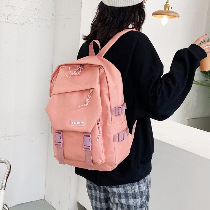 

2021 new backpack Korean fashion small, medium and high school student Backpack Travel Bag Large Capacity leisure schoolbag female, Green