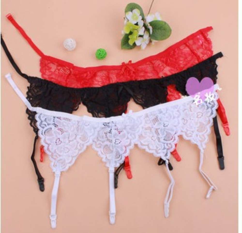 

underwear Fun suit Lace triangle Garter assistant 0185, Black;white