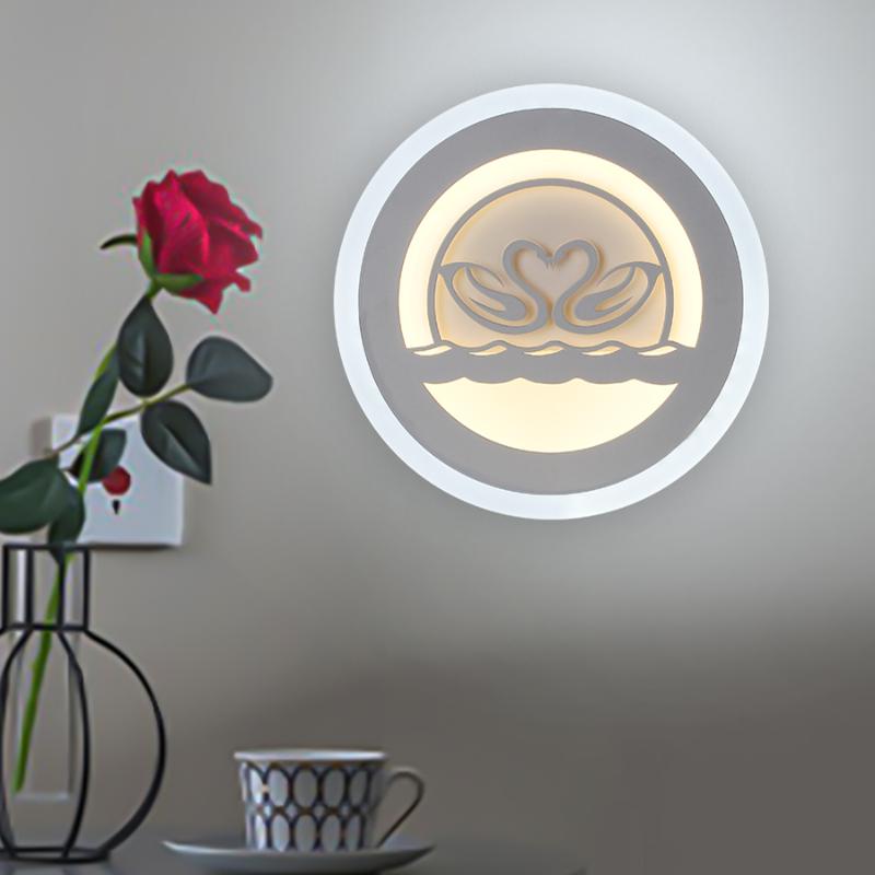 

AC100-240V 25W Led Wall Light Creative Iron Carved Lamp Living Room Bedside Stair Balcony Decoration Home Round