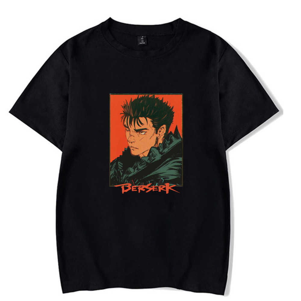 

Anime Berserk Fashion Short Sleeve O-neck Casual T-shirt X0528, Black