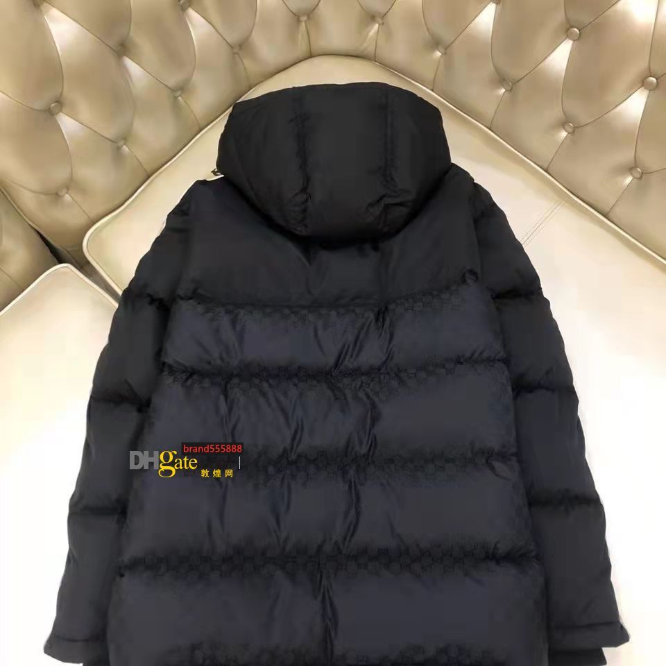 2021 men's and women's down jacket winter new top high-end design fashion letter jacquard thickened loose casual warm coat