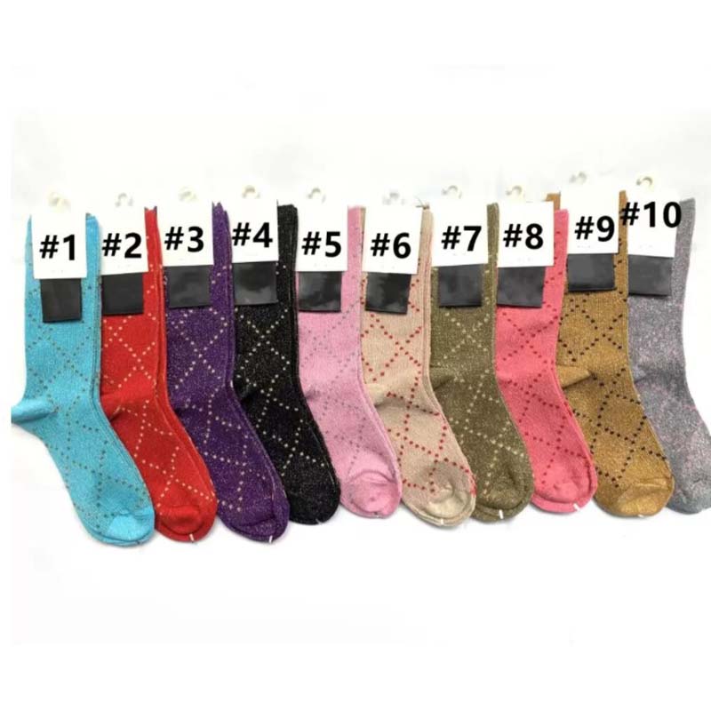 

Designer socks Mens Womens Sock Classic Letter Sport Comfortable High quality Fashion Flash Movement Stocking Medium stockings, #1