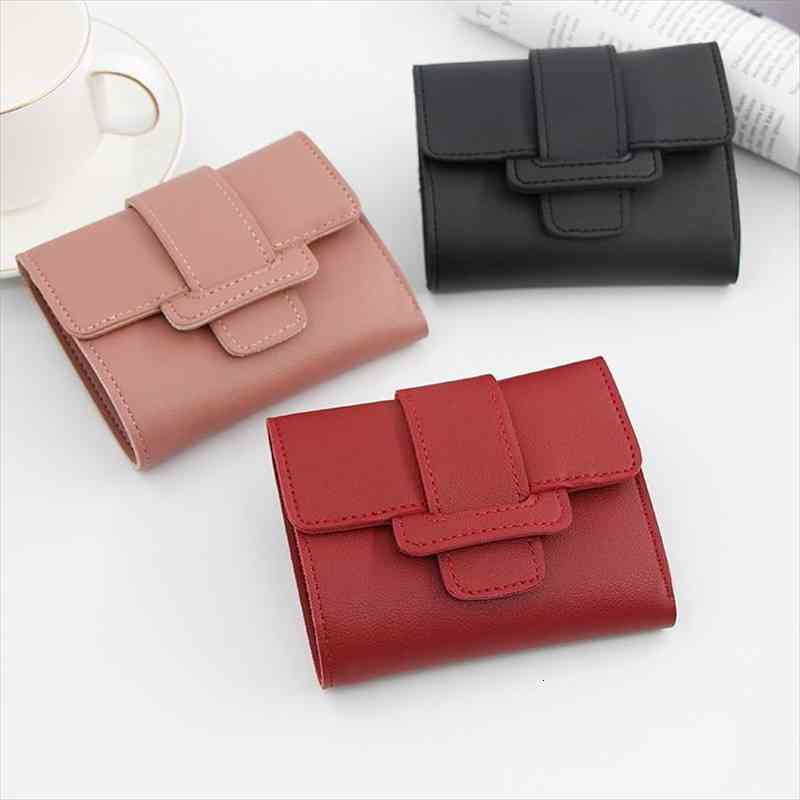 

women wallet pu leather purse female small pouch handbag for coin ladies card holders wholesale, Red;black
