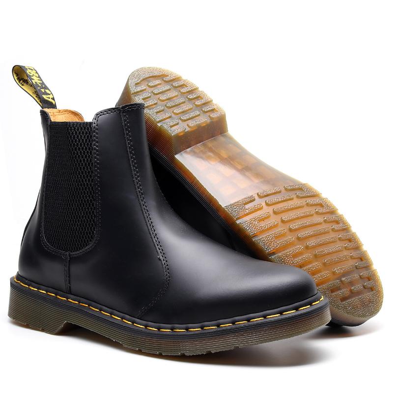 Bottes Unisexe Moto Slip sur Chaussures de cheville Semelle en caoutchouc Combat antidérapant avec bande élastique