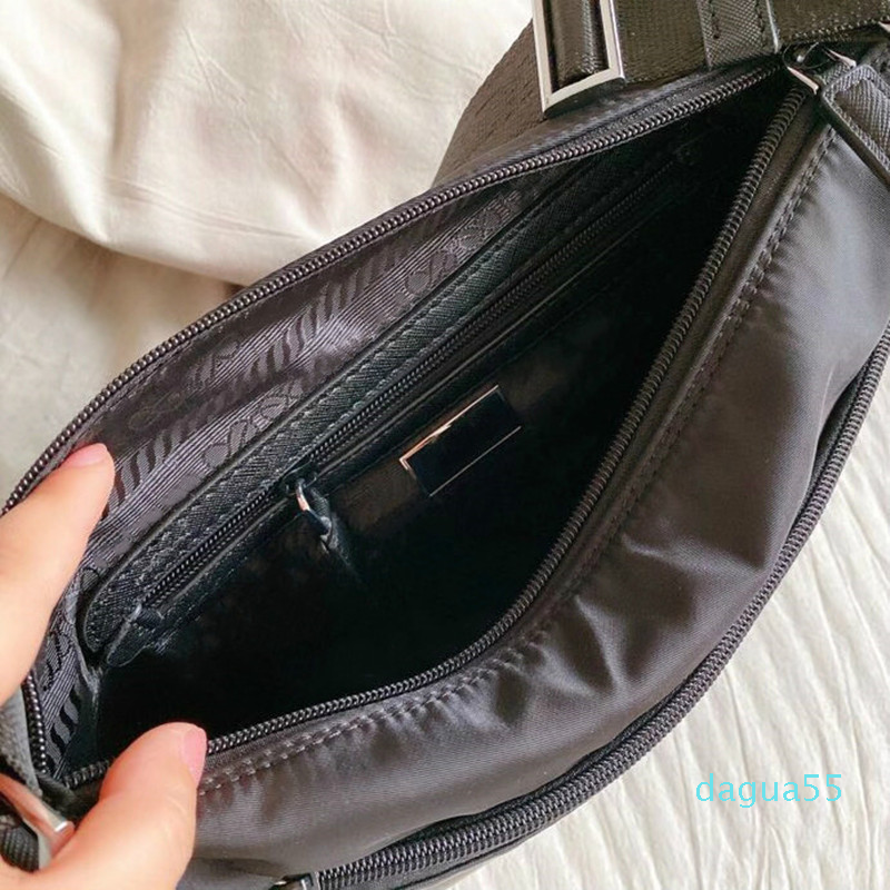 Designer Mens Black Briefcases Luxury Nylon Crossbody Shoulder Bags Medium Business Purses Cross Body-image-756675167