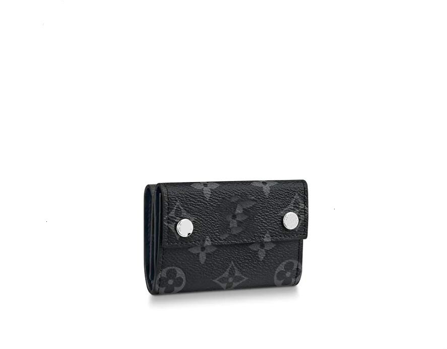 

M67630 DISCOVERY COMPACT WALLET Compact Wallets MEN REAL LEATHER CHAIN WALLETS COMPACT PURSE CLUTCHES EVENING KEY CARD HOLDERS, Black;red