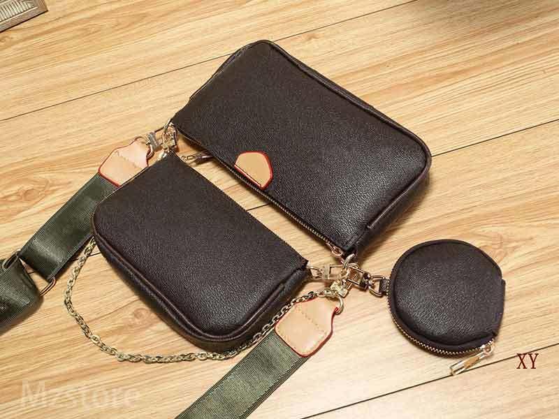 

M44823 Handbag Women handbags Multi pochette bag Chain Crossbody bag Fashion Small Shoulder Bag 3 pcs purse multi color straps lTB