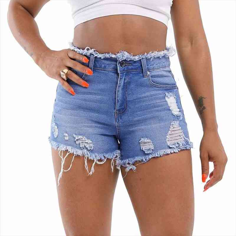 

ripped denim shorts women mid rise frayed raw hem stretchy mini short jeans summer arrival pink short, White;black