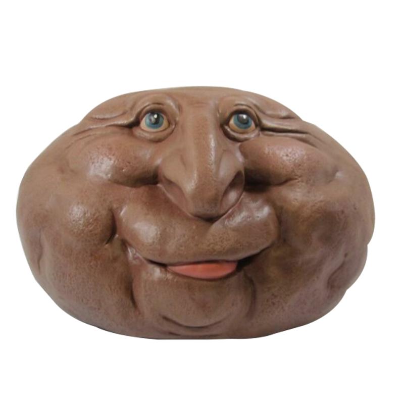 

Rock Funny Face Garden Yard Art Resin Sculptures Mystical Stones For Indoors Outdoors Patio Porch TN88 Decorations