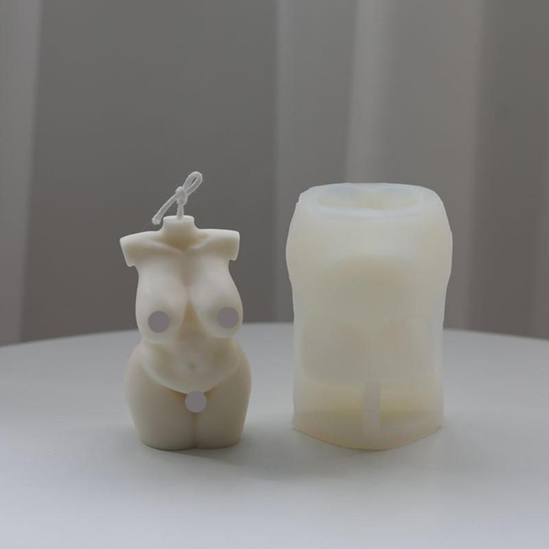 

Craft Tools Fat Female Body Shape Candle Mold Shy Mother Middle-aged Handmade Making Supplies