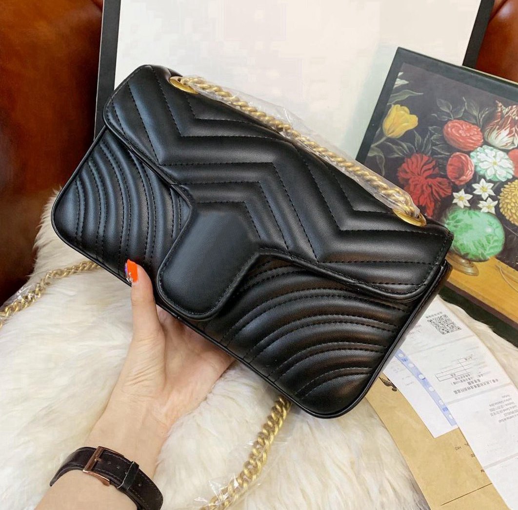 

luxury brand leather shoulder bag 2021 fashion women's classic handbags crossbody bags -l2259, Red;black