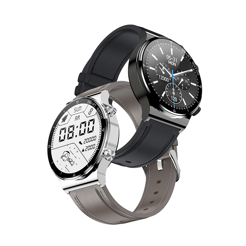 

POVERKIN 2021 Smart Watch Mens Women Smartwatch IP68 Waterproof Fitness Bracelet Tracker GT2 For Apple Huawei Xiaomi Androidg, Black-siliconestrap