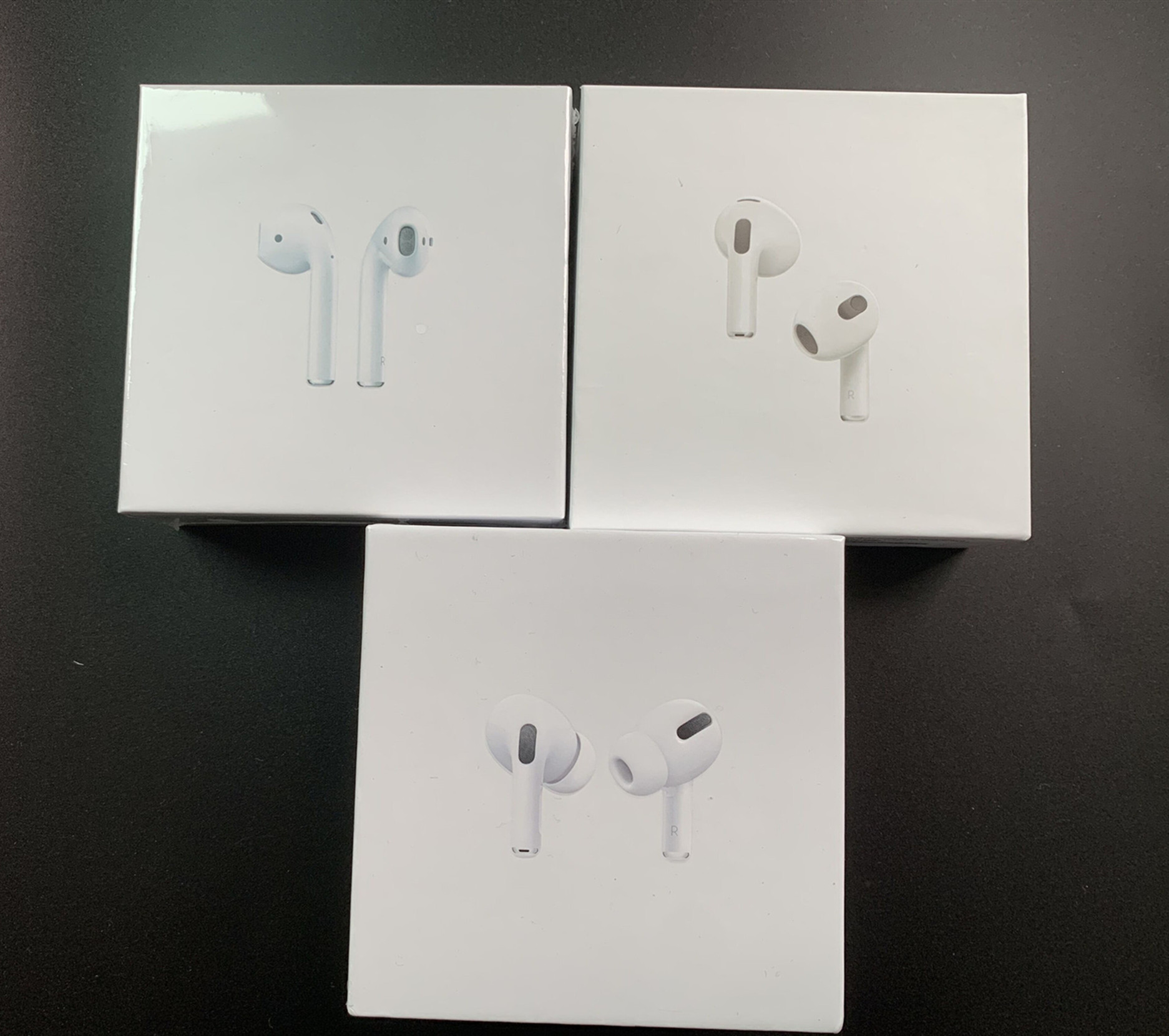 

5pcs/lot HIGH QUALITY AirPods Pro 3rd Wirless Earphones real serial NO. Metal Hinge cases Rename GPS Wireless Charging Bluetooth Headphones with In-Ear Detection, White