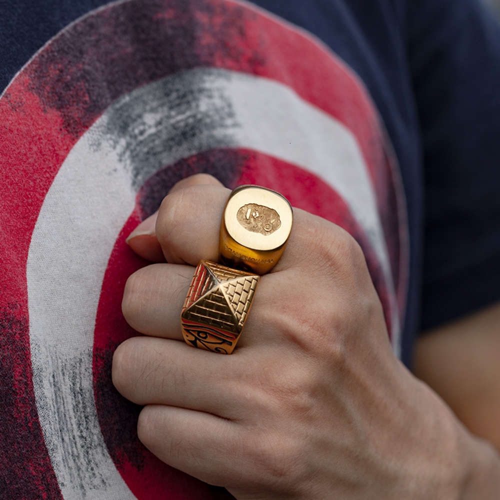 

2021 designers fashion Titanium steel ape head ring, Silver